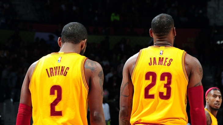 Кайри Ирвинг и Леброн Джеймс