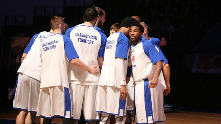 Баскетболисты «Енисея»