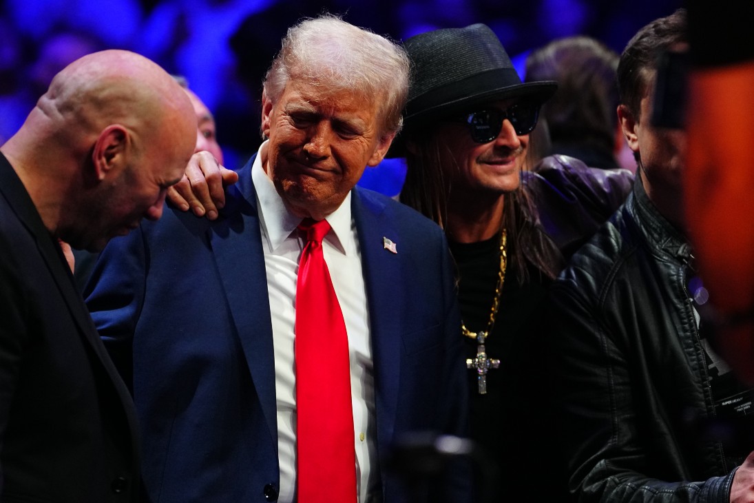 Дональд Трамп на UFC 309