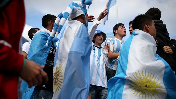 Болельщики сборной Аргентины