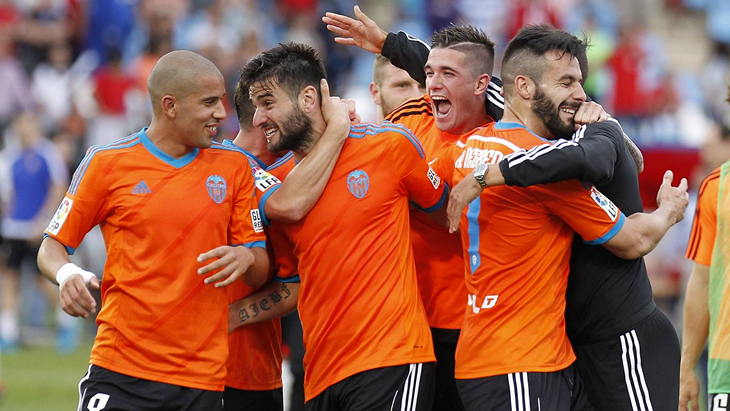 «Валенсия» празднует выход в Лигу чемпионов