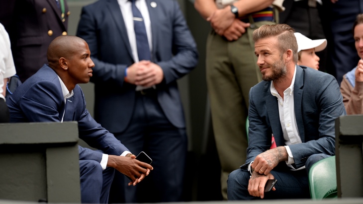 Бекхэм и Эшли Янг