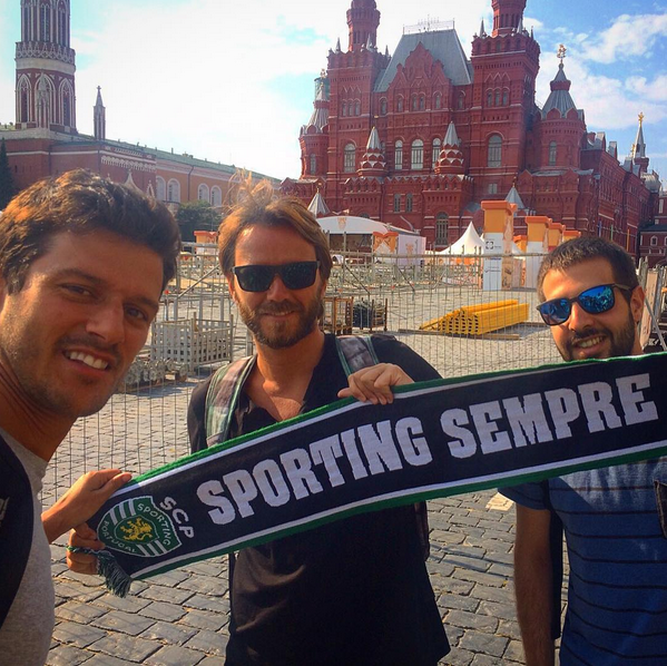 Храбрые болельщики «Спортинга» в Москве