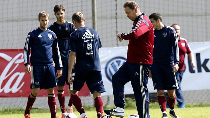 Тренировка сборной России