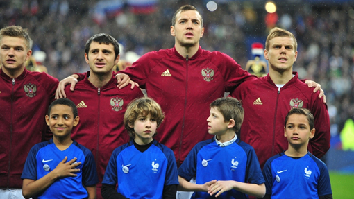 Футболисты сборной России