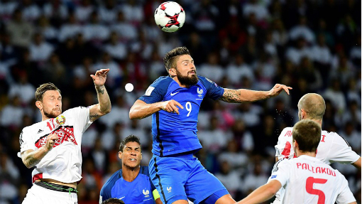 Фрагмент матча Франция — Белоруссия