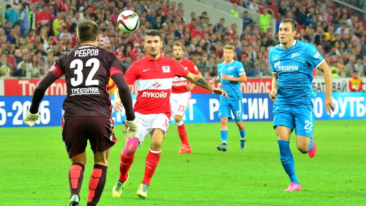 26 сентября 2015 года «Спартак» и «Зенит» наколотили четыре мяча (2:2)