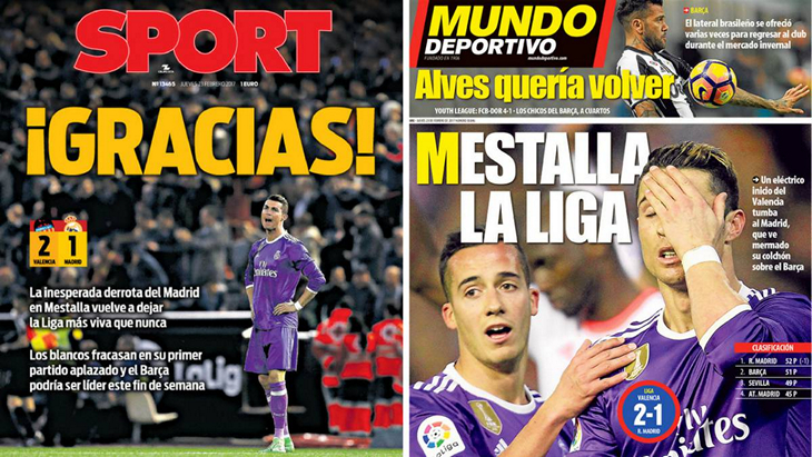 Обложки Sport и El Mundo Deportivo