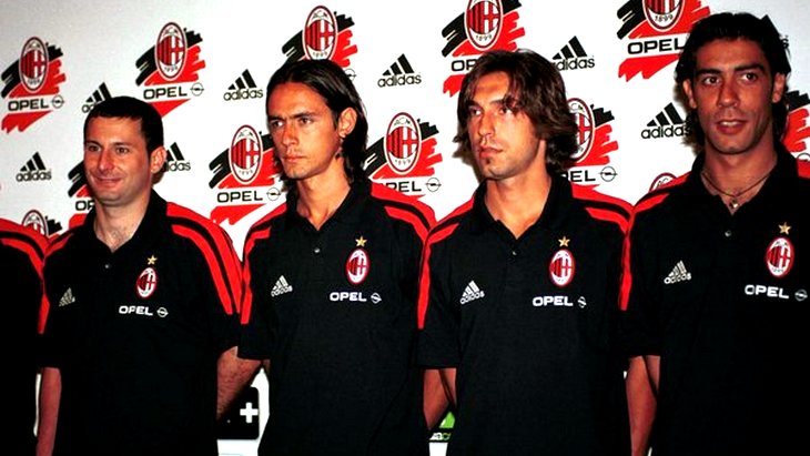 Андреа Пирло — один из новичков «Милана» (лето 2001-го)