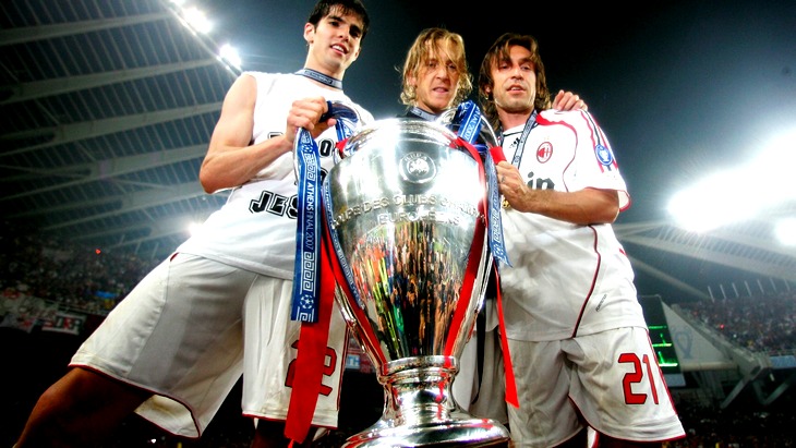 В финале Лиги чемпионов-2007 «Милан» выиграл у «Ливерпуля»