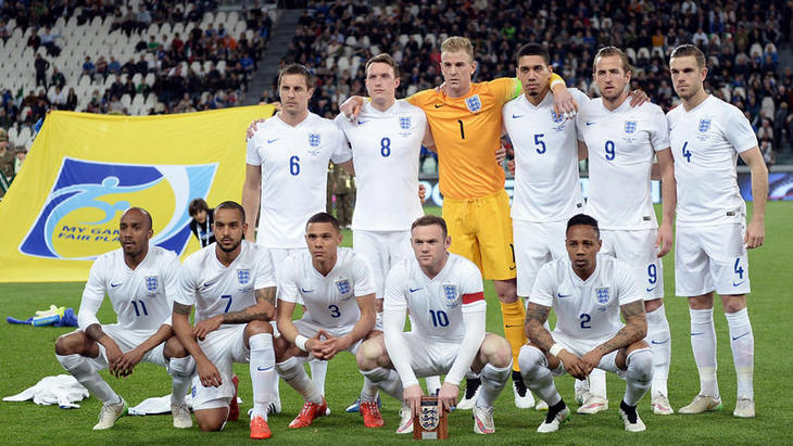 Футболисты сборной Англии