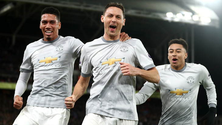 Радость футболистов «Манчестер Юнайтед»