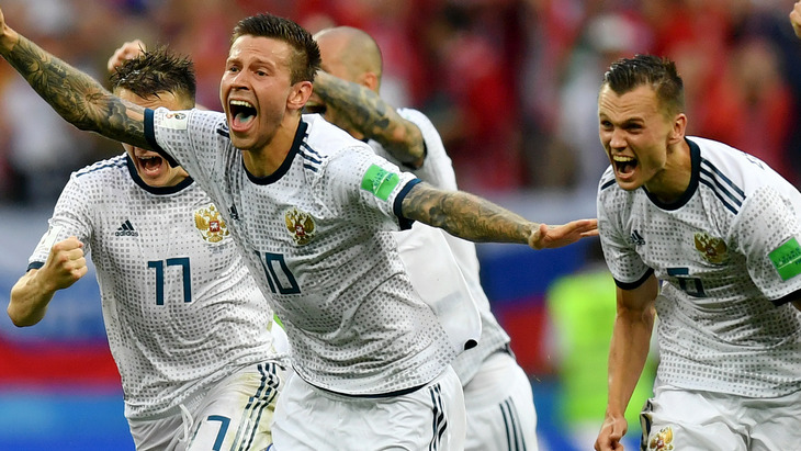 Футболисты сборной России