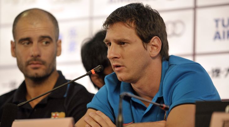 Пеп Гвардиола и Лионель Месси