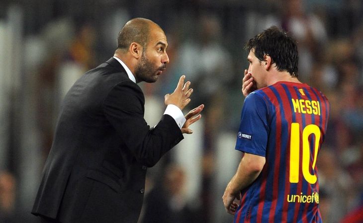 Пеп Гвардиола и Лионель Месси
