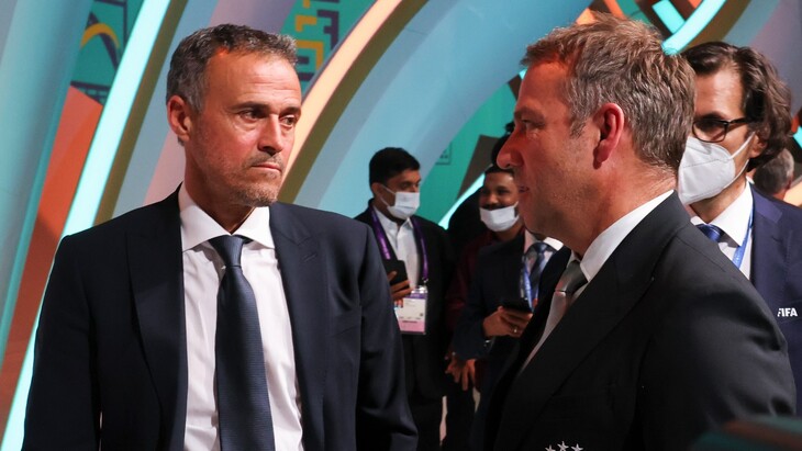 Луис Энрике  и Ханс-Дитер Флик