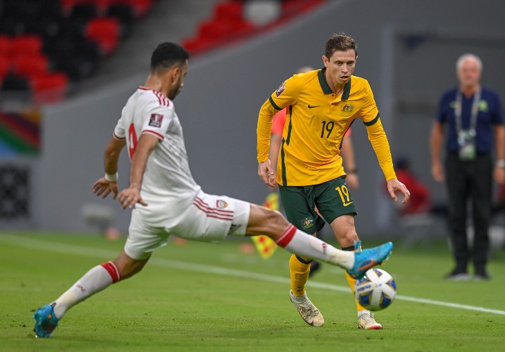 Фрагмент матча ОАЭ — Австралия