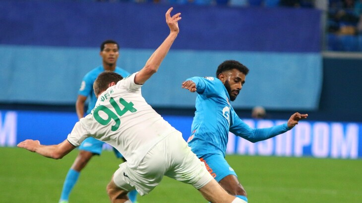 Фрагмент матча «Ахмат» — «Зенит»