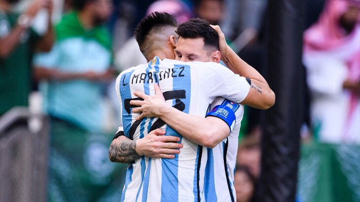 Лионель Месси и Лаурато Мартинес