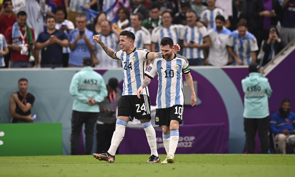 Энцо Фернандес — автор второго забитого мяча сборной Аргентины