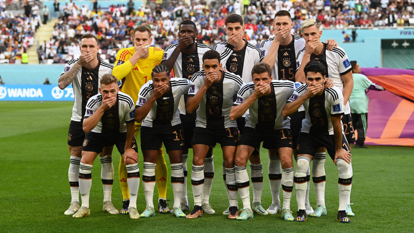 Сборная Германии перед матчем с Японией 