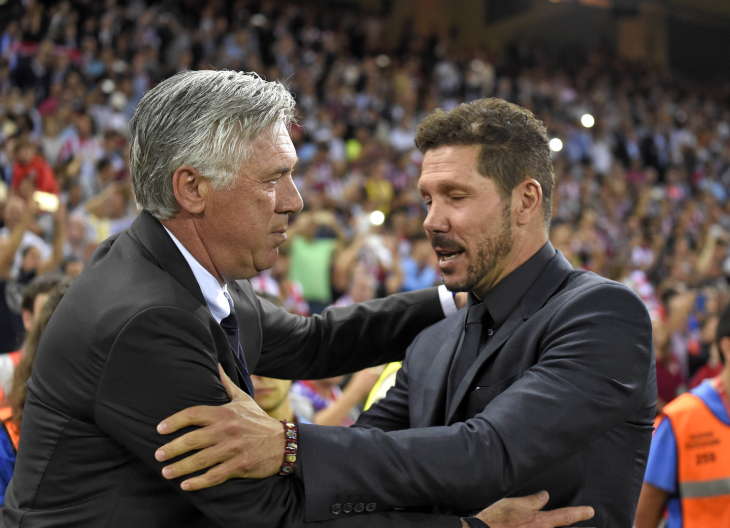 Анчелотти и Симоне в 2016 году