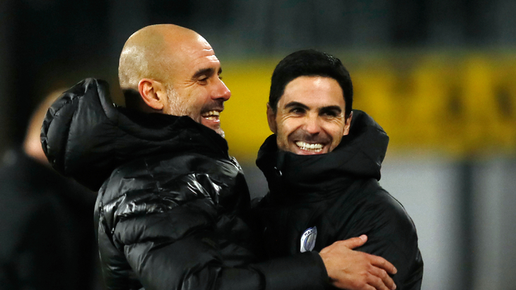 Хосеп Гвардиола и Микель Артета