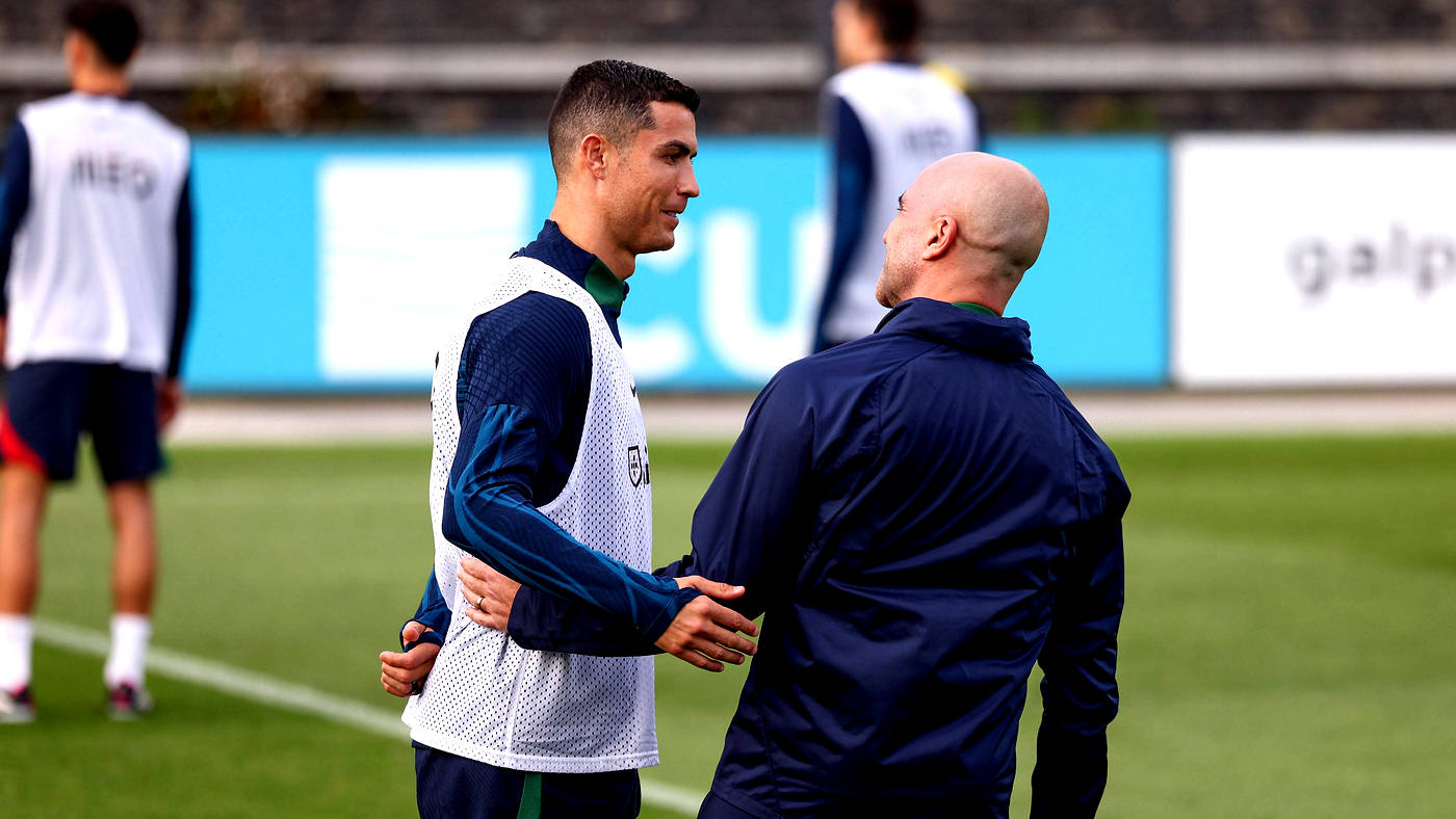 Криштиану Роналду и Роберто Мартинес 