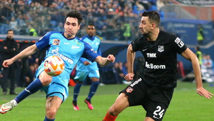 Фрагмент матча «Зенит» — «Урал»