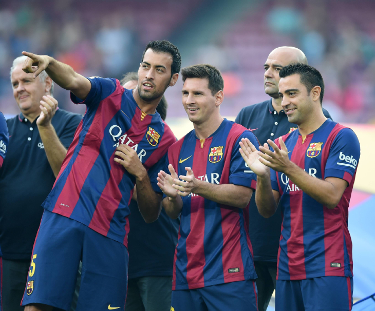 Бускетс, Месси и Хави