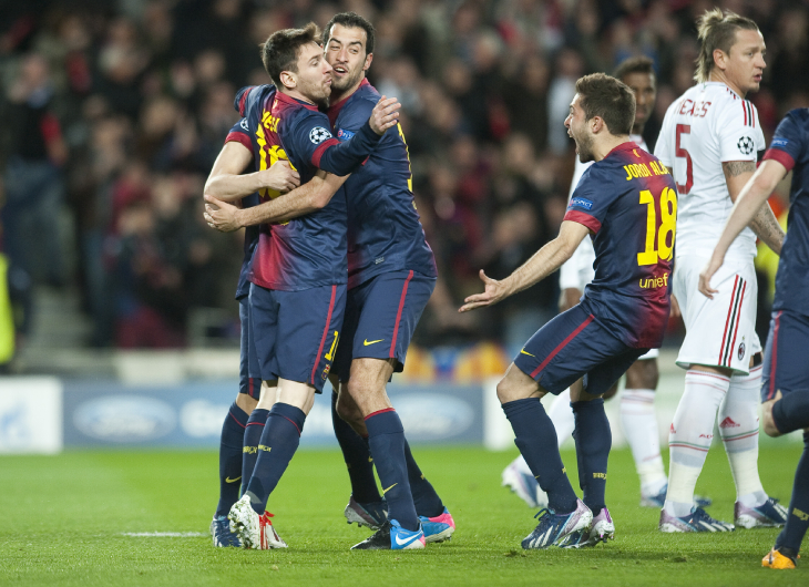 Месси, Бускетс и Альба