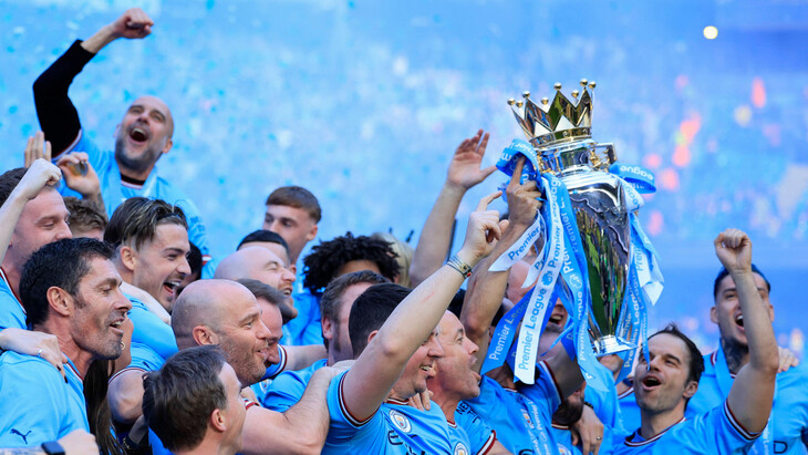 «Манчестер Сити» празднует чемпионство