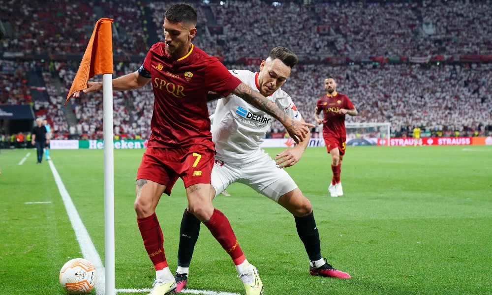 Фрагмент матча Севилья — Рома