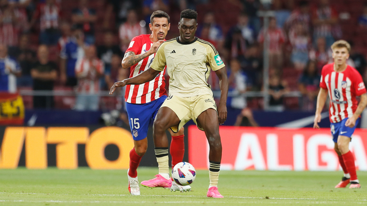 Самуэль Омородион в матче против «Атлетико»