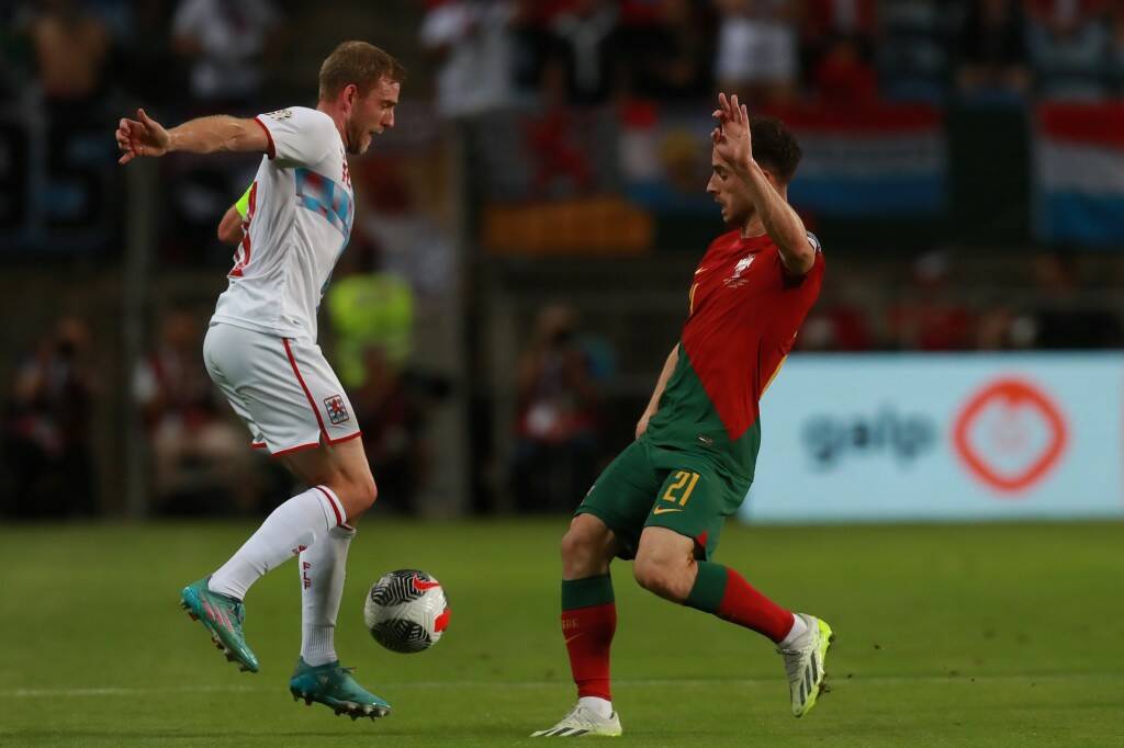 Фрагмент матча Португалия — Люксембург