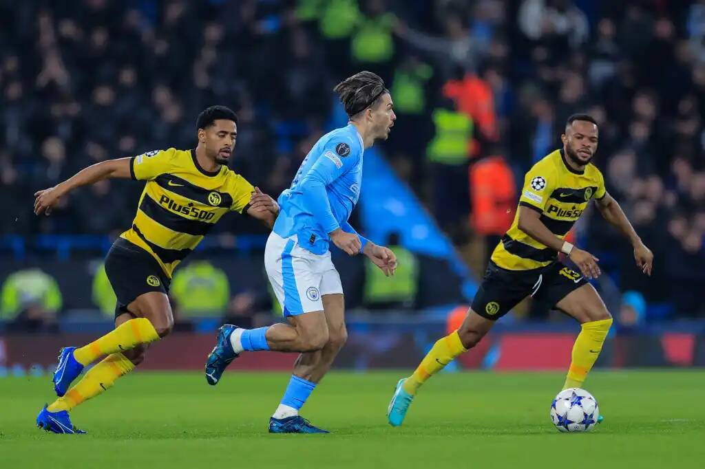 Фрагмент матча Манчестер Сити — Янг Бойз