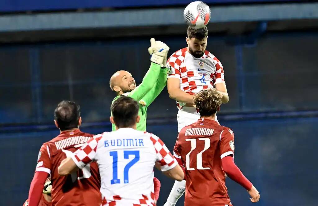 Фрагмент матча Хорватия — Армения