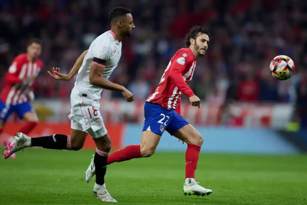 Фрагмент матча Атлетико — Севилья