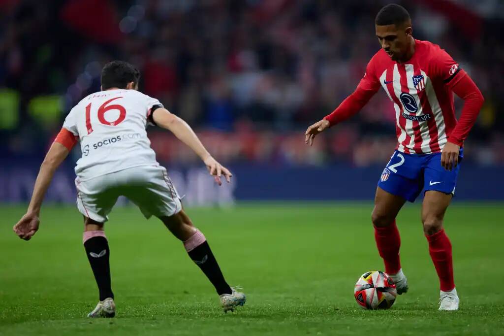 Фрагмент матча Атлетико — Севилья