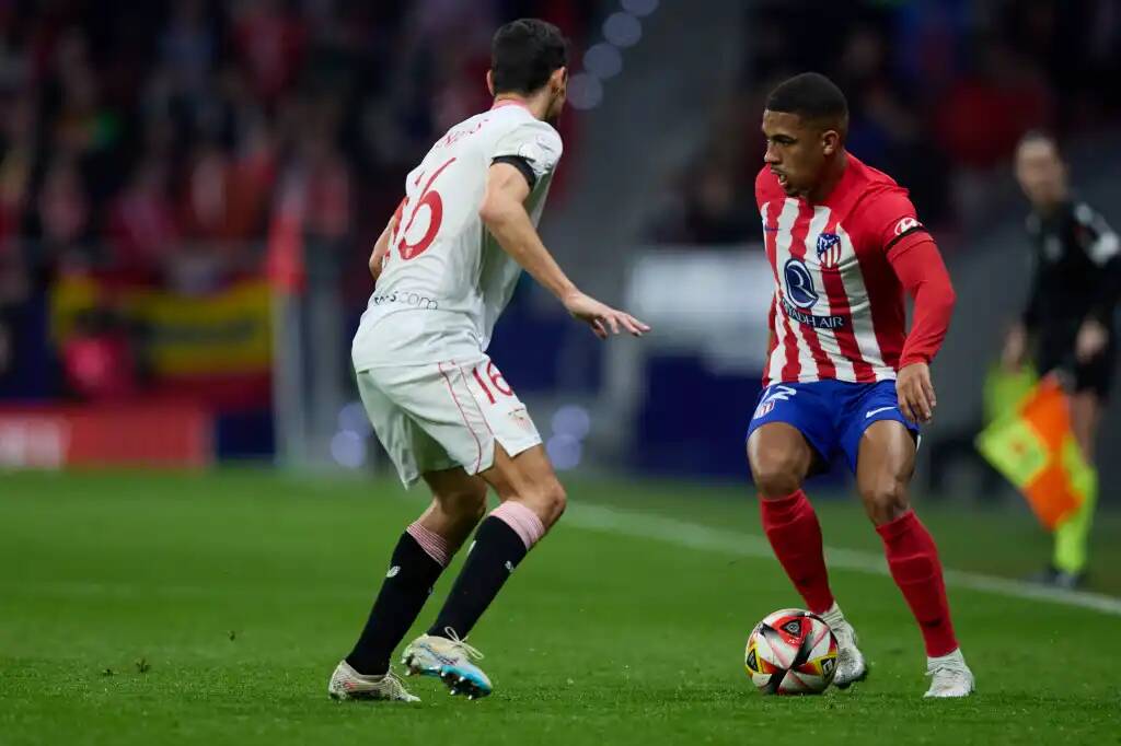 Фрагмент матча Атлетико — Севилья