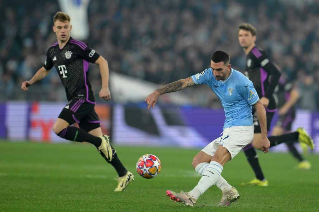 Фрагмент матча Лацио — Бавария