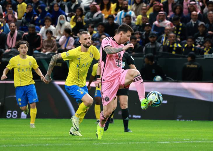 Месси в матче с «Аль Насром»