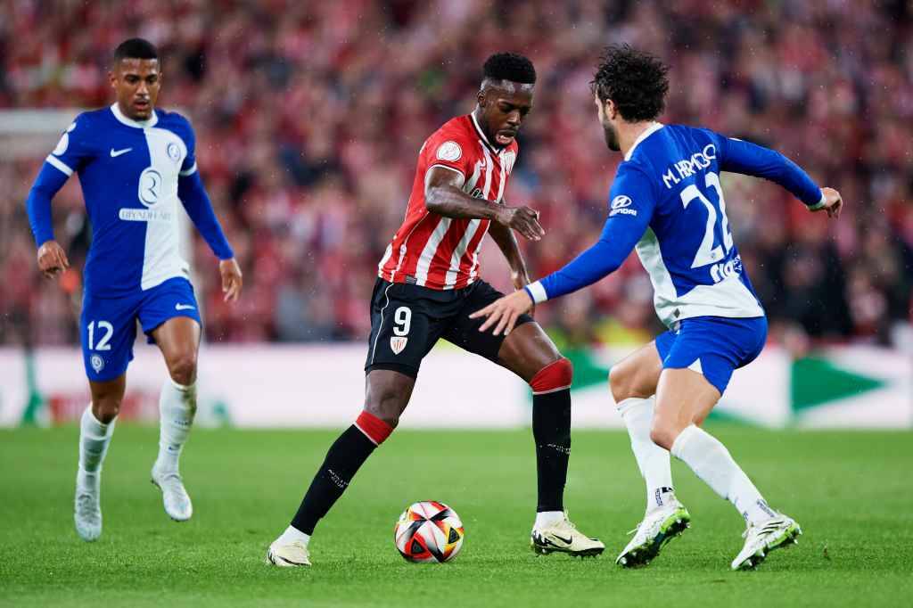 Фрагмент матча Атлетик — Атлетико