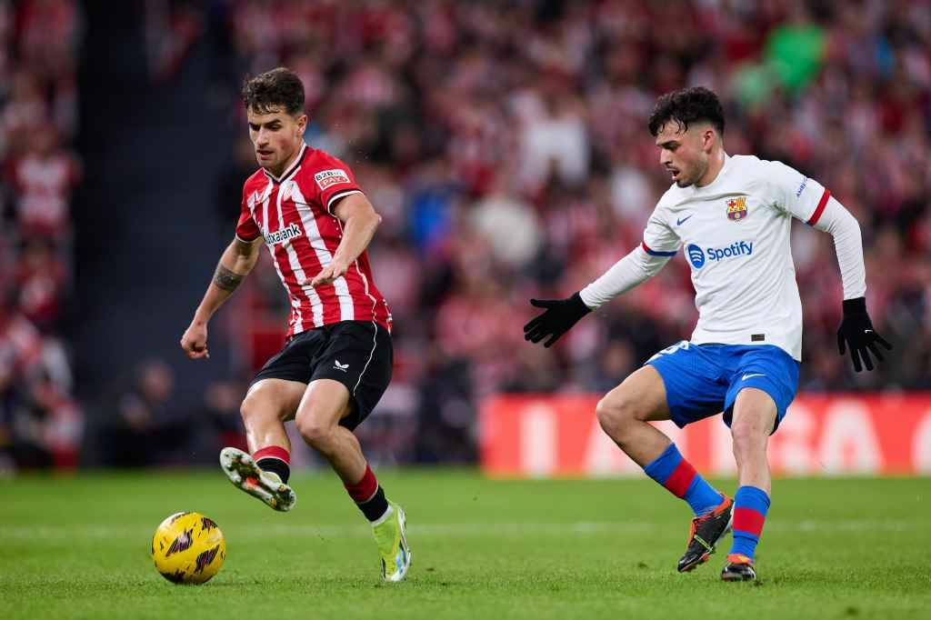 Фрагмент матча Атлетик — Барселона