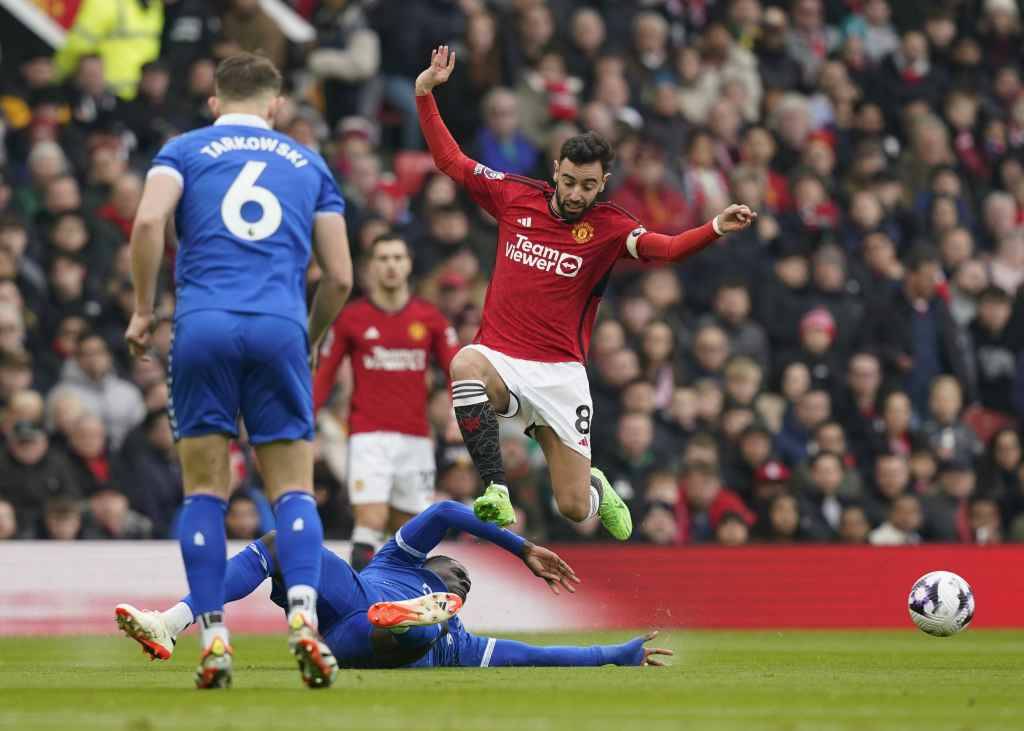 Фрагмент матча Манчестер Юнайтед — Эвертон