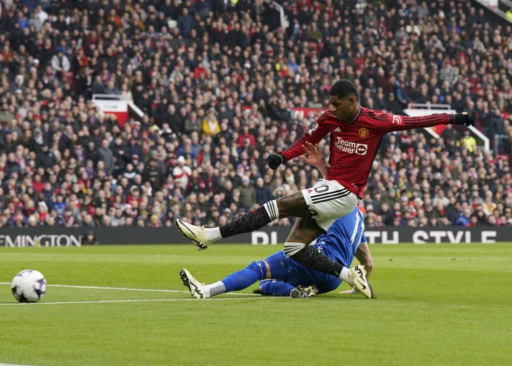 Фрагмент матча Манчестер Юнайтед — Эвертон