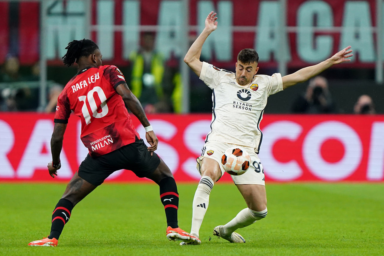 Фрагмент матча Милан — Рома