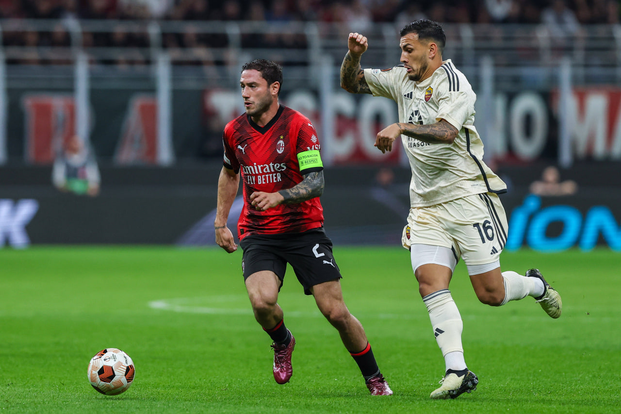 Фрагмент матча Милан — Рома