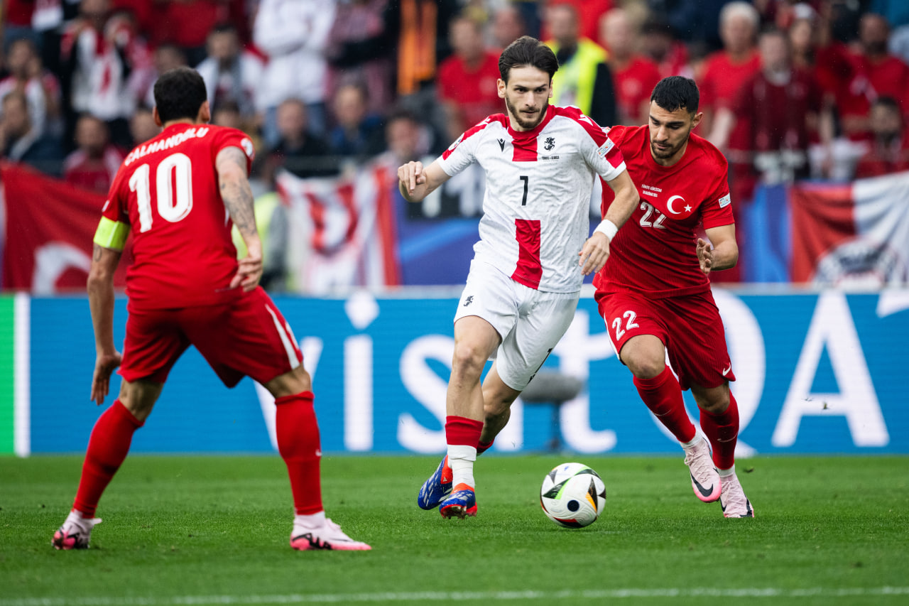 Фрагмент матча Турция — Грузия