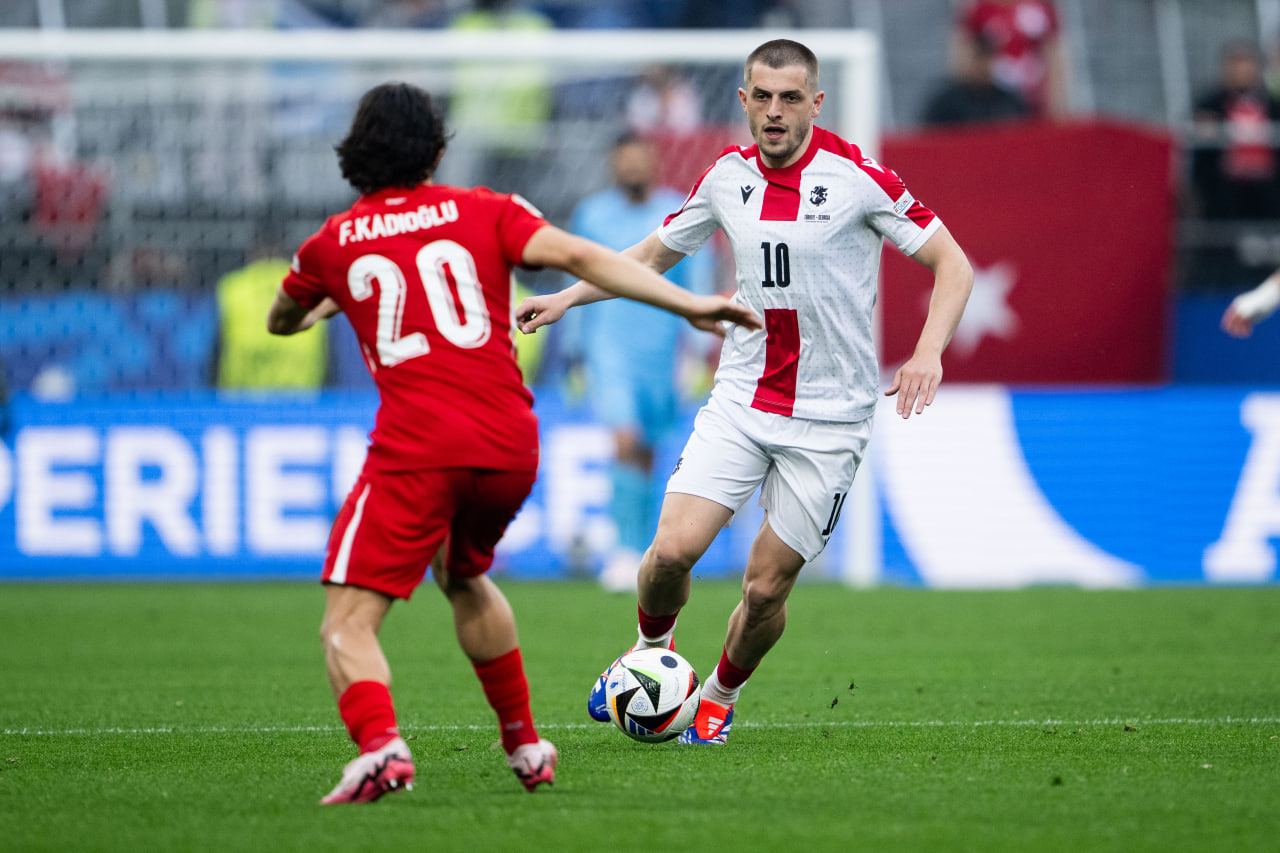 Фрагмент матча Турция — Грузия